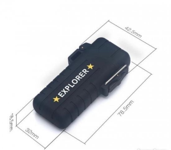 USB upaljac Explorer crni punjivi