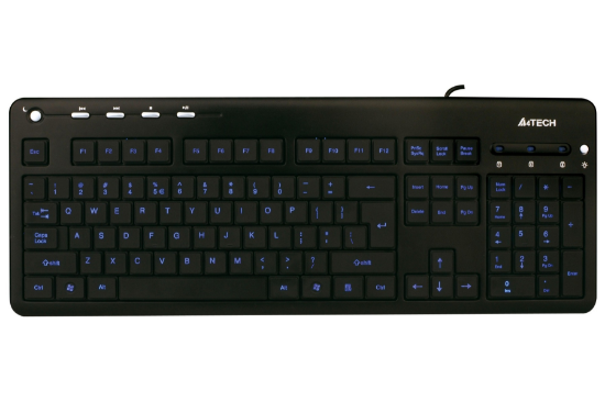 A4 TECH tastatura KD-126 X-Slim LED BlackLight USB US
